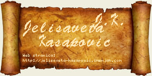 Jelisaveta Kasapović vizit kartica